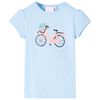 T-shirt pour enfants bleu clair 92