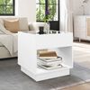 vidaXL Table basse avec LED infini blanc 50x50x50 cm