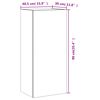 vidaXL Meuble TV mural noir 40,5x30x90 cm bois d'ing&eacute;nierie