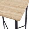 vidaXL Ensemble de bar 3 pcs Tissu Rouge bordeaux