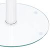vidaXL Table basse Transparent 40 cm Verre trempé