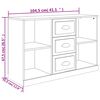 vidaXL Buffet gris b&eacute;ton 104,5x35,5x67,5 cm bois d'ing&eacute;nierie