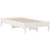 vidaXL Cadre de lit sans matelas blanc 100x200 cm bois de pin massif