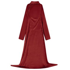 vidaXL Sweat &agrave; capuche couverture Rouge Bordeaux F Flanelle
