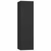 vidaXL Ensemble de meubles TV 3 pcs Noir Bois d'ing&eacute;nierie