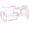 vidaXL Canap&eacute;s d'angle palette de jardin et coussins 2 pcs bois acacia