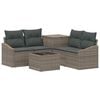 vidaXL Ensemble de Canap&eacute;s 6 pc Gris et Gris fonc&eacute;