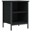 vidaXL Armoire &agrave; chaussures noir 38x35x50 cm bois d'ing&eacute;nierie