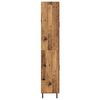vidaXL Haut Armoire 2 pcs Bois Ancien Bois Agglom&eacute;r&eacute; et Verre