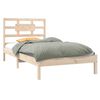 vidaXL Cadre de lit sans matelas 90x200 cm bois massif