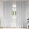 vidaXL Rideaux occultants avec anneaux 2 pcs Gris p&acirc;le 260 x 140 cm