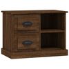 vidaXL Table de chevet ch&ecirc;ne marron 60x35,5x45 cm