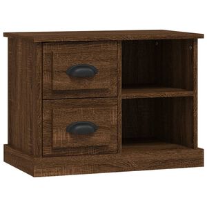 vidaXL Table de chevet ch&ecirc;ne marron 60x35,5x45 cm