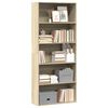 vidaXL Biblioth&egrave;que ch&ecirc;ne sonoma 80x30x189 cm bois d'ing&eacute;nierie