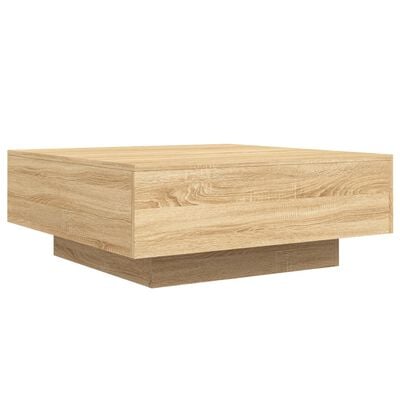 vidaXL Table basse chêne sonoma 80x80x31 cm bois d'ingénierie