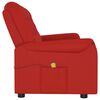 vidaXL Fauteuil de massage inclinable 3 places rouge bordeaux