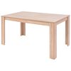 vidaXL Table et chaises 5 pcs Cuir synth&eacute;tique Ch&ecirc;ne Noir
