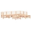 vidaXL Salon de jardin 7 pcs avec coussins bois massif