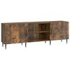 vidaXL Meuble TV 150 x 31 x 50 cm Ch&ecirc;ne fum&eacute; Bois d'ing&eacute;nierie