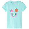 vidaXL T-shirt pour enfants menthe claire 140