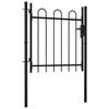 vidaXL Portail de cl&ocirc;ture simple BOXTEL avec arceau sup&eacute;rieur 100 x 75 cm