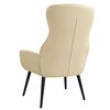 vidaXL Chaise de relaxation Cr&egrave;me Tissu