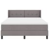 vidaXL Lit &agrave; ressorts avec matelas Taupe 200 x 160 cm tissu