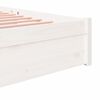 vidaXL Cadre de lit sans matelas blanc bois massif 140x190 cm