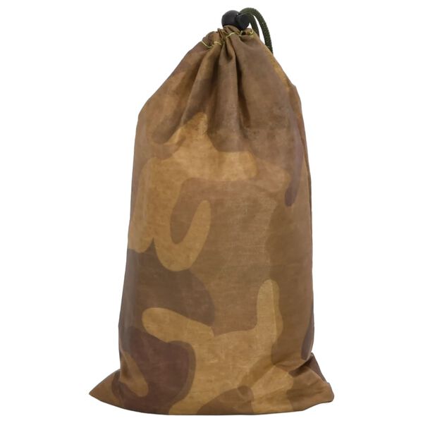 vidaXL Filet de camouflage avec sac de rangement 316x296 cm sable