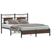 vidaXL Cadre de lit sans matelas chêne marron 137x190 cm