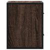 vidaXL Tables de chevet murales 2 pcs ch&ecirc;ne marron 40x31x39,5 cm
