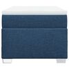 vidaXL Sommier &agrave; lattes de lit avec matelas Bleu 100x200 cm Tissu