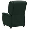 vidaXL Fauteuil de massage Vert fonc&eacute; Tissu