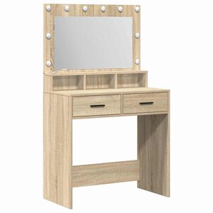 vidaXL Table de Toilette Ch&ecirc;ne Sonoma 79 x 41 x 135 cm
