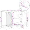 vidaXL Meuble de Lavabo de Salle de Bain Bois d'Acacia Massif