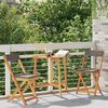 vidaXL Ensemble bistrot 3 pcs Marron Bois d'acacia massif