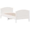 vidaXL Cadre de lit sans matelas blanc 100x200 cm bois de pin massif