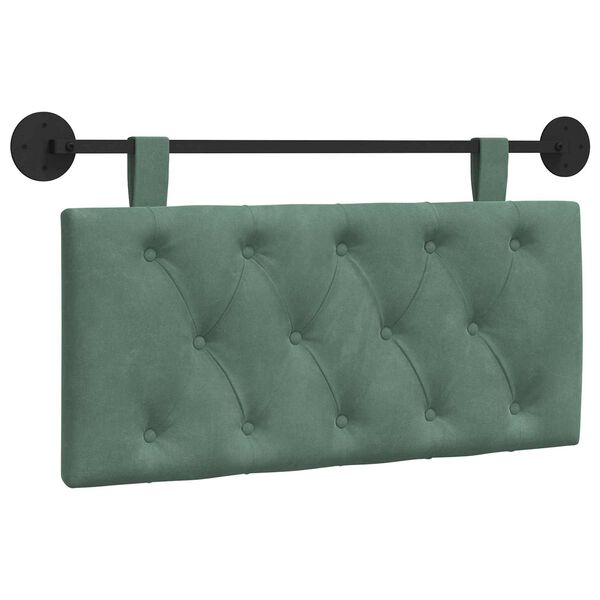 vidaXL T&ecirc;te de lit suspendue Vert Mer 90 x 55 x 7 cm Velours