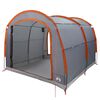 vidaXL Tente Gris et orange 268 x 240 x 191 cm Polyester Imperm&eacute;able