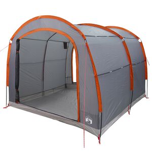 vidaXL Tente 268 x 240 x 191 cm Imperm&eacute;able Gris et orange Polyester