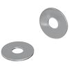 vidaXL Rondelles 2 pcs Argent&eacute; 18 x 18 x 1,2 mm Fer