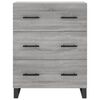 vidaXL Buffet sonoma gris 69,5x34x90 cm bois d'ing&eacute;nierie