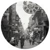 WallArt Papier peint cercle Hong Kong the Old Days 142,5 cm