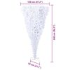 vidaXL Sapin de No&euml;l artificiel avec 300 LED Blanc 240 cm PVC et Acier