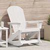 vidaXL Chaise Adirondack &agrave; bascule Blanc 92 x 73,5 x 92 cm HDPE