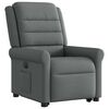 vidaXL Fauteuil inclinable &eacute;lectrique gris fonc&eacute; tissu