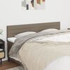 vidaXL T&ecirc;tes de lit Taupe 200x5x78/88 cm Tissu