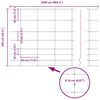 vidaXL Cl&ocirc;ture de prairie Argent&eacute; 25 x 1 m Acier galvanis&eacute;