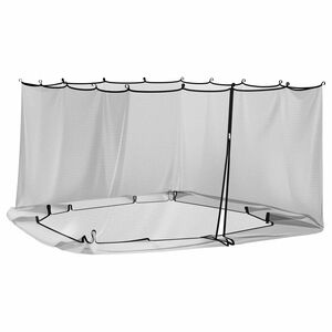 vidaXL Moustiquaire pour gazebo 220 mesh Noir 3,6 x 3 x 2 m Polyester