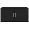 vidaXL Armoire murale noir 80x42,5x40 cm bois d'ing&eacute;nierie
